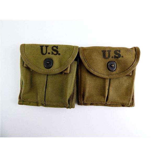 WWII U.S. MILITARY M1 CARBINE MAGAZINE POUCH LOT