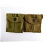 Image 1 : WWII U.S. MILITARY M1 CARBINE MAGAZINE POUCH LOT