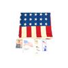 Image 1 : VINTAGE U.S. 48-STAR FLAG AND PAPERWORK LOT