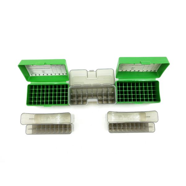 ASSORTED MTM CASE-GARD PLASTIC RIFLE AMMO CONTAINERS LOT