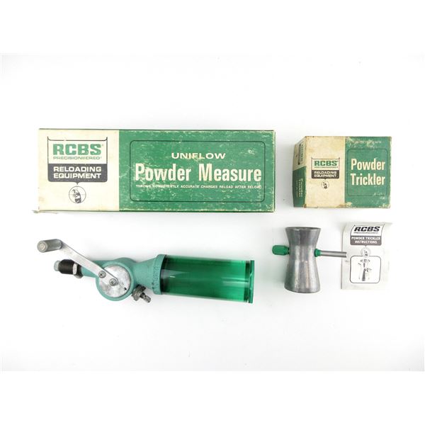 RCBS POWDER TRICKLER AND UNIFLOW POWDER MEASURE LOT