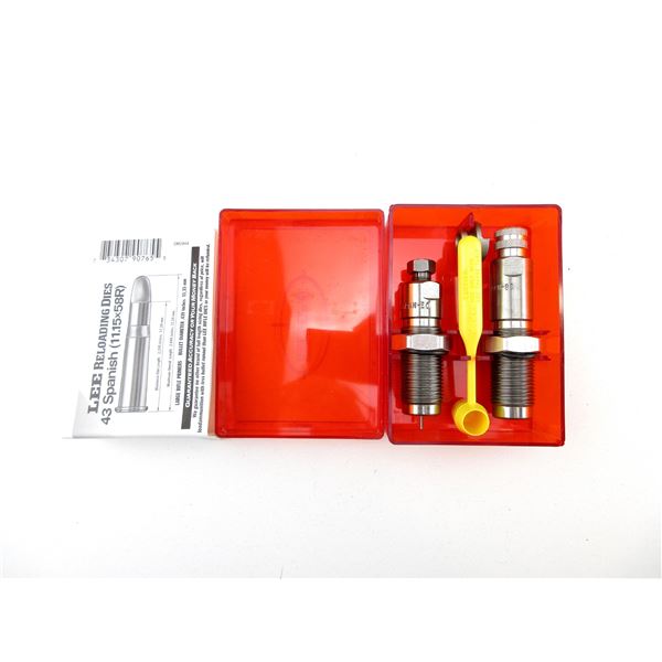 LEE .43 SPANISH RELOADING DIES
