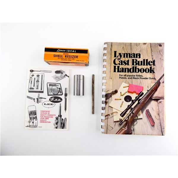LYMAN .222 REM SHELL RESIZER AND RELOADING BOOK LOT