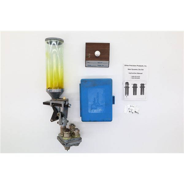 DILLON 650 .45 LONG COLT POWDER MEASURE / RELOADING DIES /  TOOL HEAD / BASE LOT