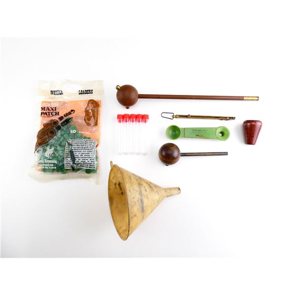 ASSORTED BLACK POWDER ACCESSORIES LOT