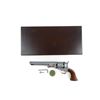 Image 1 : REPRODUCTION ANTIQUE COLT 1851 NAVY REVOLVER WITH DISPLAY CASE LOT