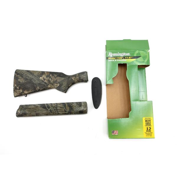 REMINGTON 1100 / 1187 SHOTGUN BUTT STOCK, FOREND AND RECOIL PAD LOT