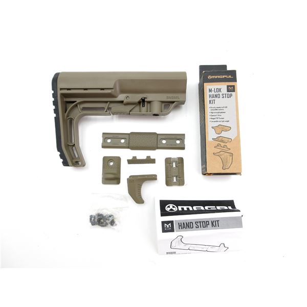 MFT AR15 BUTT STOCK AND M-LOK HAND STOP KIT LOT