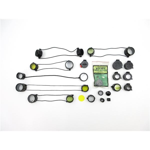 ASSORTED SCOPE LENS COVERS LOT