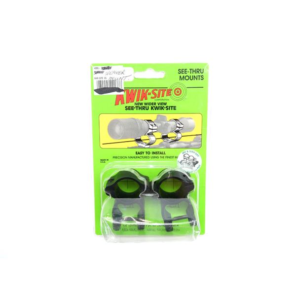 KWIK-SITE SEE-THRU WEAVER SCOPE MOUNTS