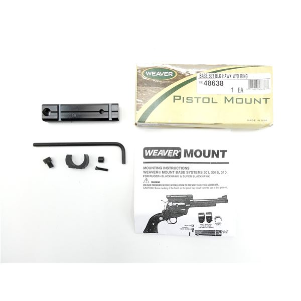 WEAVER RUGER BLACKHAWK SCOPE BASE