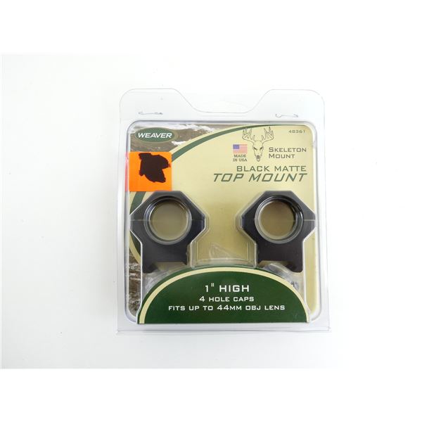 WEAVER 1" HIGH TOP MOUNT SCOPE RINGS