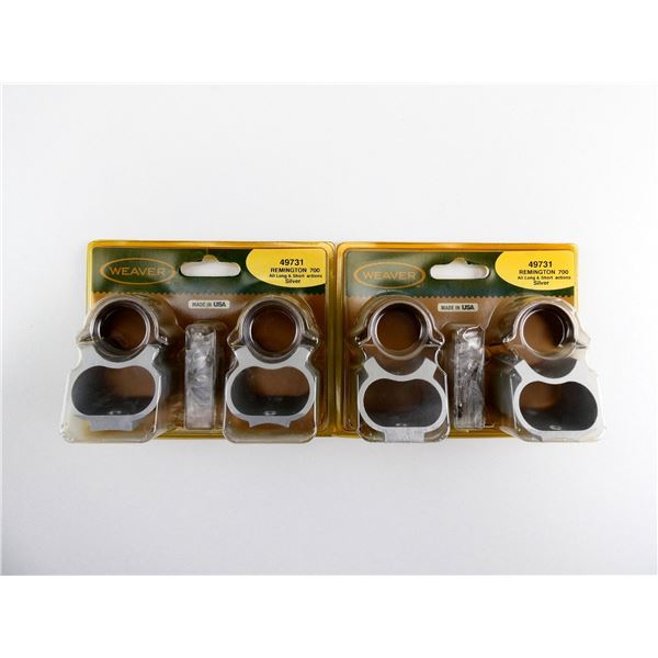 WEAVER REMINGTON 700 1" SCOPE RINGS LOT