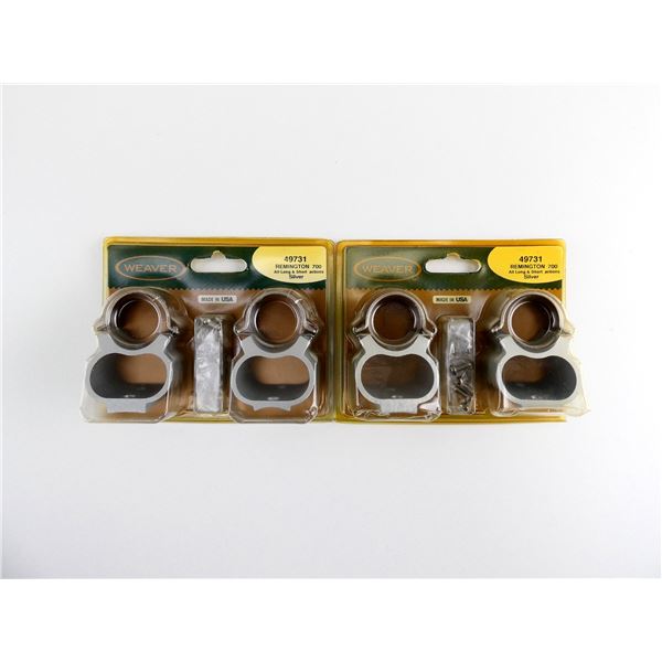 WEAVER REMINGTON 700 1" SCOPE RINGS LOT