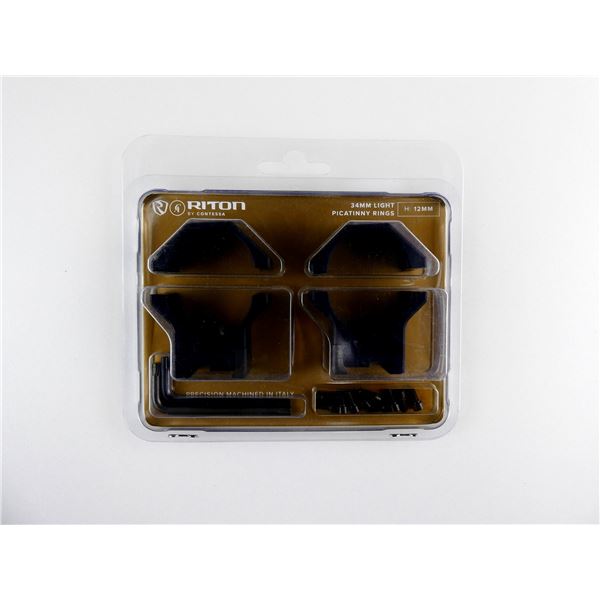 RITON 34MM LIGHT PICATINNY RINGS