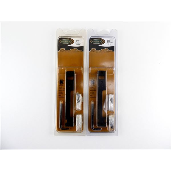 WEAVER REMINGTON 700 SHORT ACTION GRAND SLAM DOVETAIL SCOPE MOUNT BASE LOT