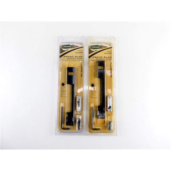 WEAVER MAUSER 98 GRAND SLAM DOVETAIL SCOPE MOUNT BASE LOT