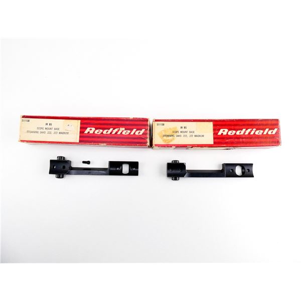 REDFIELD BROWNING SAKO .222 / .222 MAG SCOPE MOUNT BASE LOT