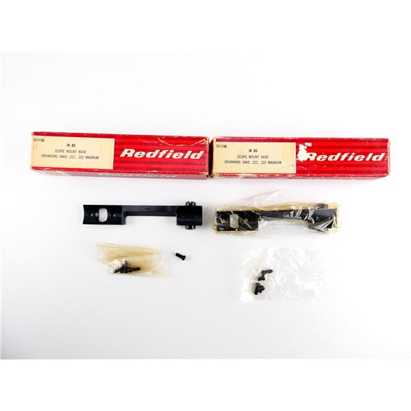 REDFIELD BROWNING SAKO .222 / .222 MAGNUM SCOPE MOUNT BASE LOT
