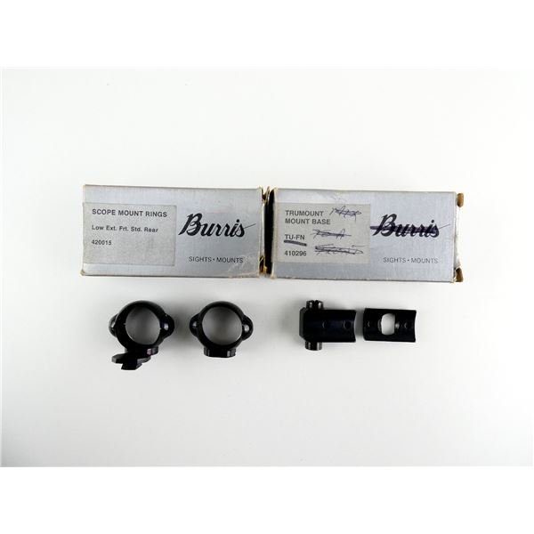 ASSORTED 1" SCOPE RINGS AND BASES LOT