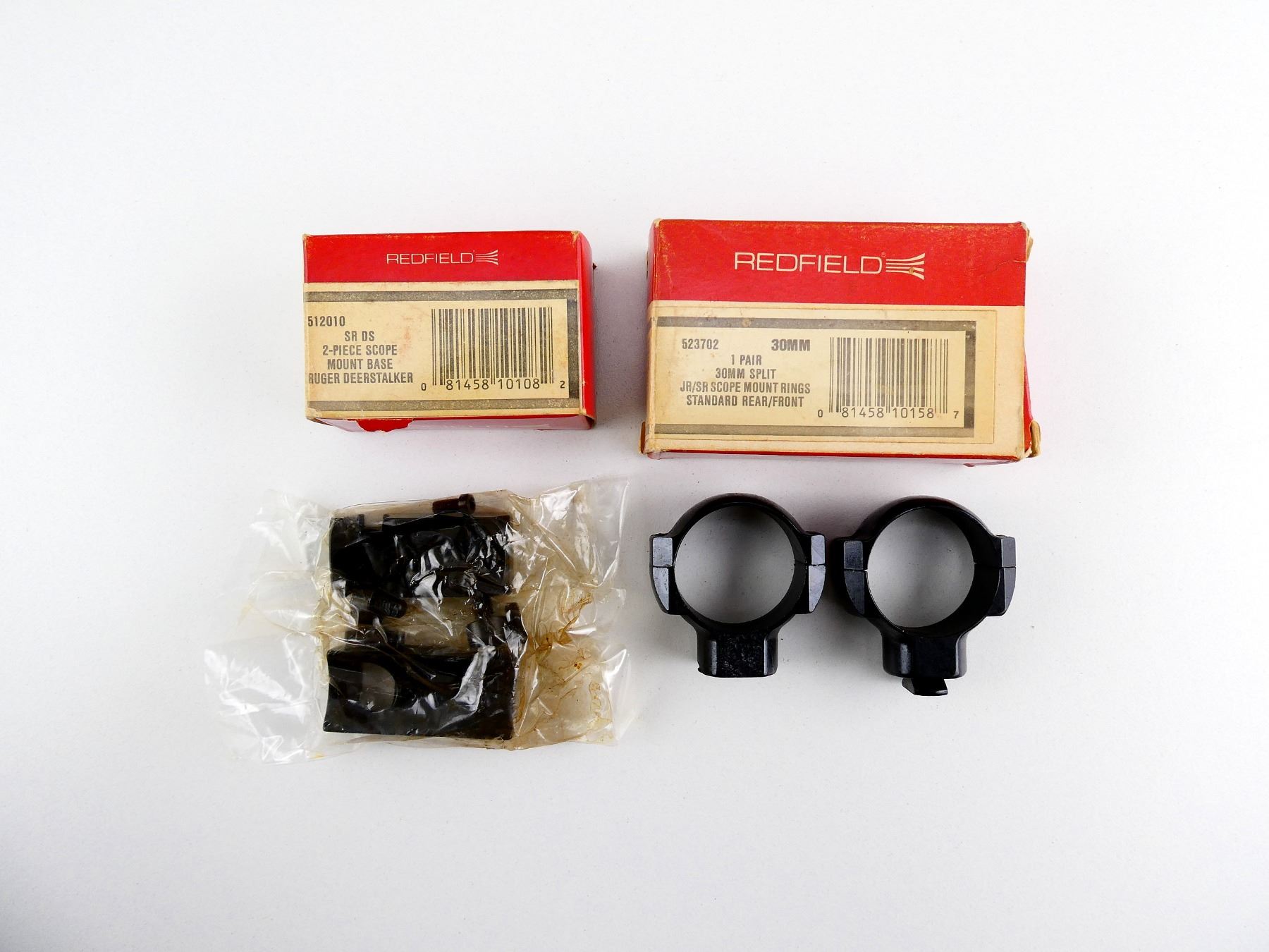 Red Scope Rings REDFIELD 30MM SCOPE RINGS AND SCOPE MOUNT BASE LOT