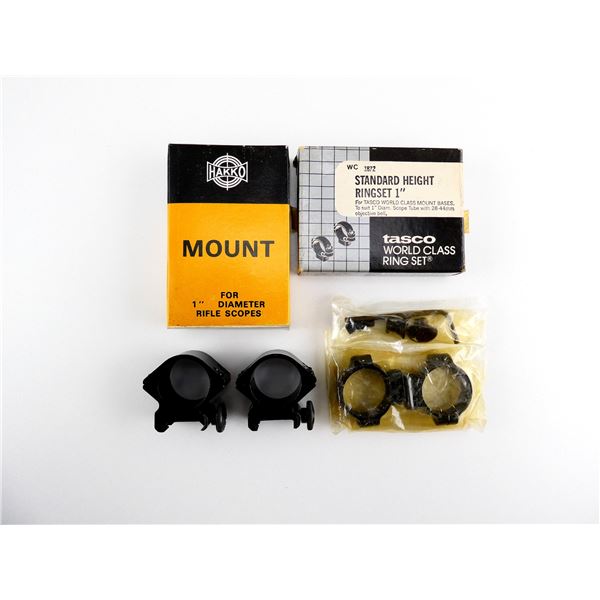 ASSORTED 1" SCOPE RINGS LOT