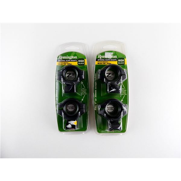 REMINGTON MODEL 700 1" / 30MM INTEGRAL SCOPE RINGS LOT