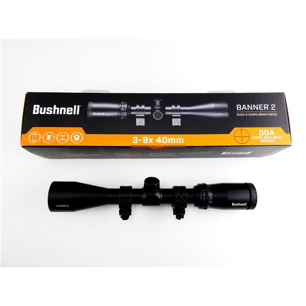 BUSHNELL BANNER 2 3-9X40MM RIFLE SCOPE