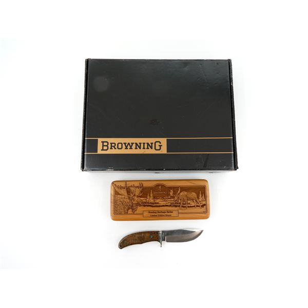 BROWNING MODEL 29 HUNTING HERITAGE SERIES LIMITED EDITION MOOSE KNIFE SET