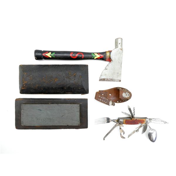 STANLEY HATCHET, UTILITY FOLDING KNIFE, ETC. LOT