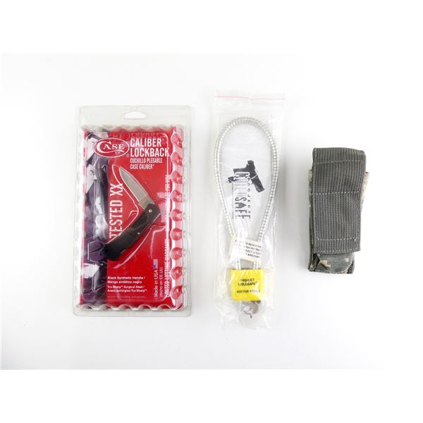 CASE CALIBER LOCKBACK FOLDING KNIFE / GUN LOCK / ETC. LOT