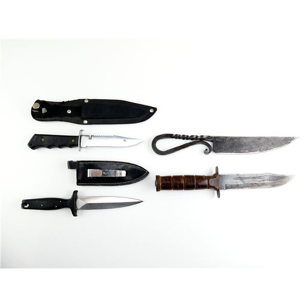 ASSORTED FIXED BLADE KNIFE LOT