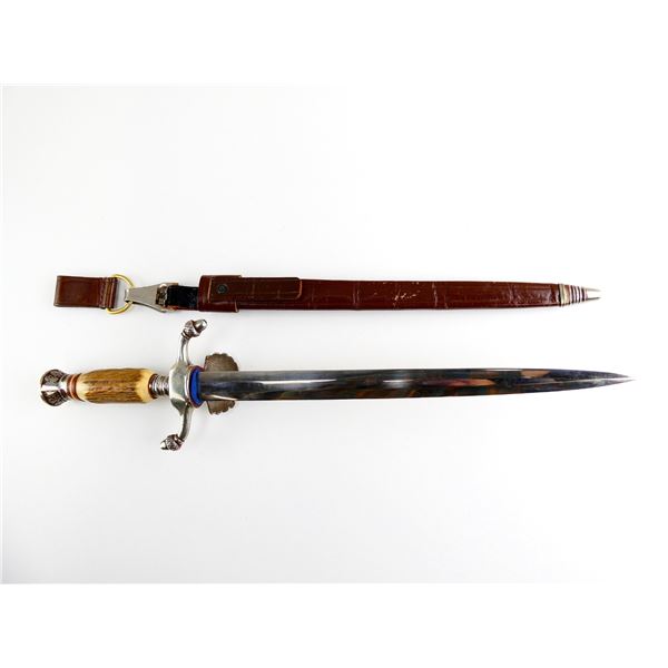 GERMAN HUNTING HIRSHFANGER DAGGER