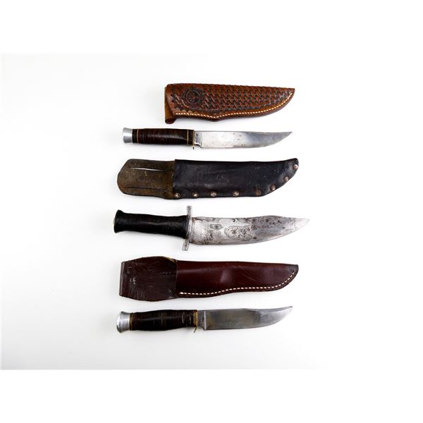 ASSORTED FIXED BLADE HUNTING KNIFE LOT