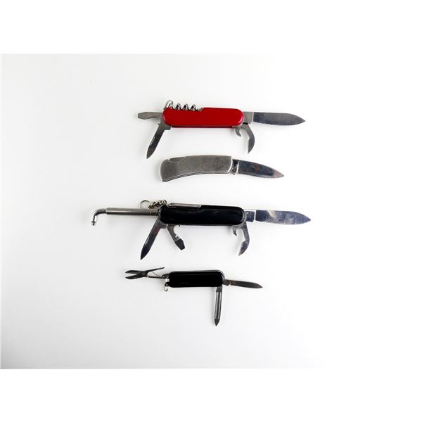 ASSORTED FOLDING BLADE POCKET KNIFE LOT