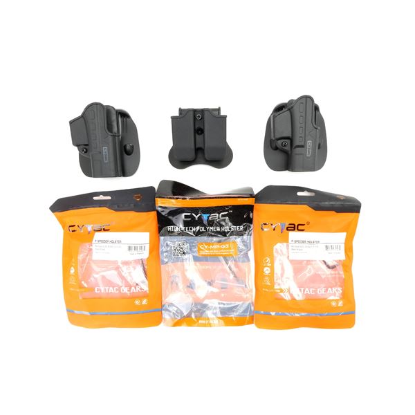 CYTAC GLOCK 19 / 23 / 32 PISTOL HOLSTER AND MAG POUCH LOT