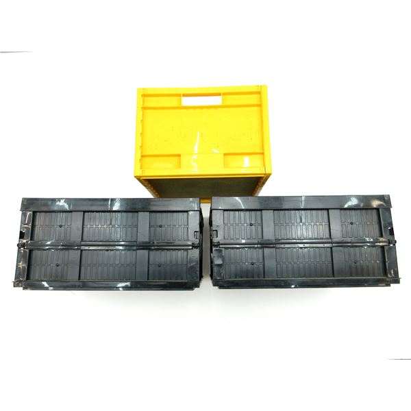 ASSORTED PLASTIC FOLDING CRATE LOT