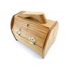 Image 4 : OAK WOOD SHOE SHINE BOX AND ACCESSORIES LOT