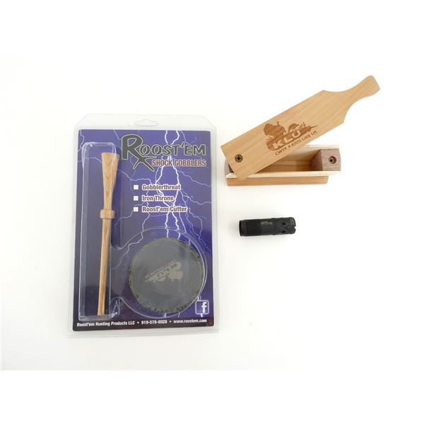 ASSORTED TURKEY CALLS AND CHOKE LOT