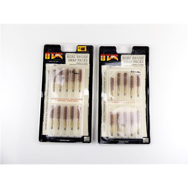 OTIS BORE BRUSH SNAP PACK .40 CAL. CLEANING BRUSH LOT