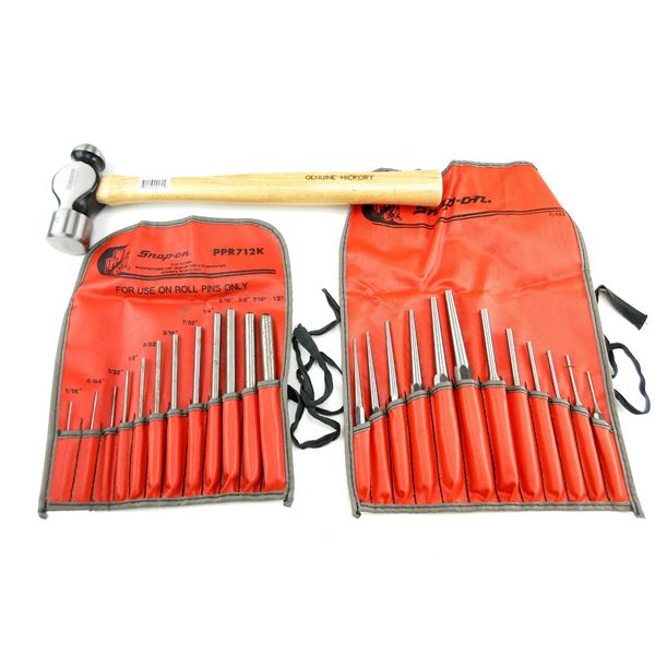 GUNSMITH / HOBBYIST SNAP-ON TOOLS PUNCH SETS AND WESTWARD HAMMER LOT