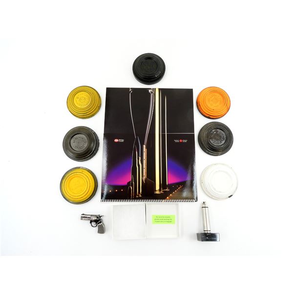 ASSORTED COLLECTIBLE IVI AMMO CALENDAR / PISTOL USB DRIVE / LIGHTER / ETC. LOT