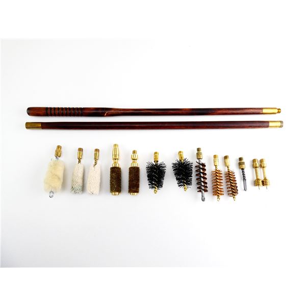 ASSORTED 28 GAUGE CLEANING RODS / BRUSHES / ETC. LOT
