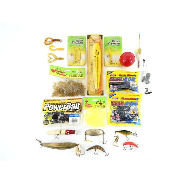 ASSORTED FISHING LURES AND ACCESSORIES LOT