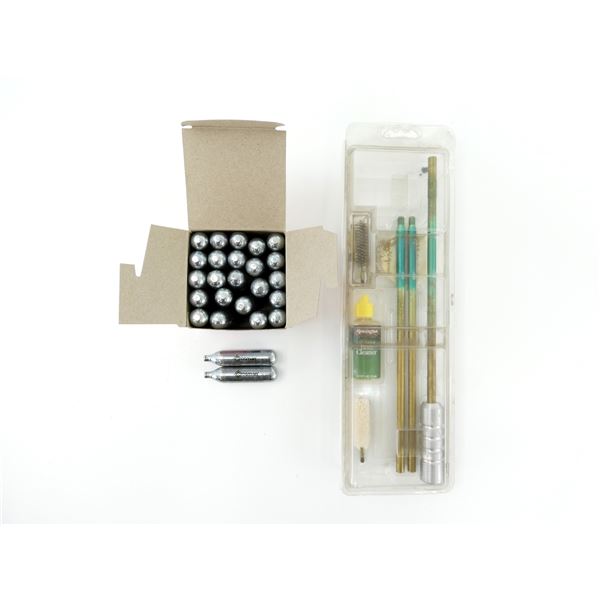 ** PICK UP ONLY ** CLEANING KIT AND CROSMAN CO2 CARTRIDGES LOT