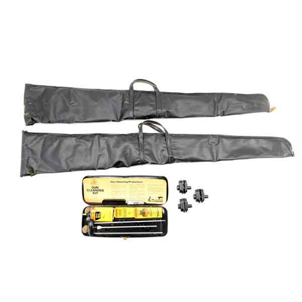 ** PICK UP ONLY ** ASSORTED CLEANING KITS / RIFLE CASE / ETC. LOT