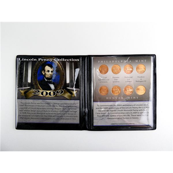 COLLECTIBLE U.S. 2009 LINCOLN PENNY COLLECTION