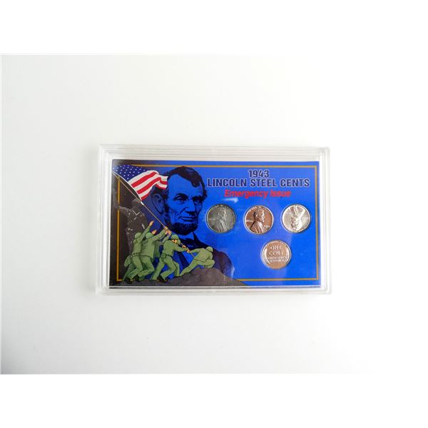 COLLECTIBLE U.S. 1943 LINCOLN STEEL CENTS LOT