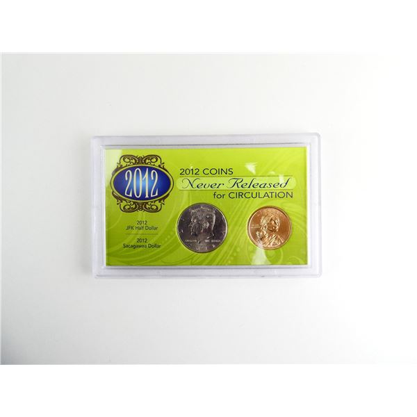 COLLECTIBLE U.S. 2012 COINS NEVER RELEASED FOR CIRCULATION SET