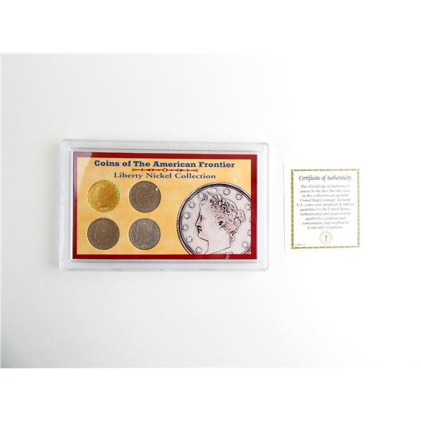 COLLECTIBLE U.S. COINS OF THE AMERICAN FRONTIER LIBERTY NICKEL SET